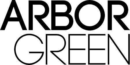 a green background with the words arbor group written on it